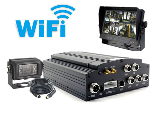 4路WIFI車載硬盤錄像機